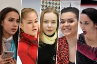 Алина Загитова, Юлия Липницкая, Анна Погорилая, Аделина Сотникова и Бетина Попова.