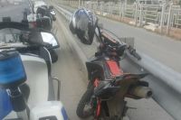Четверо мотоциклистов катались по Тюмени без прав