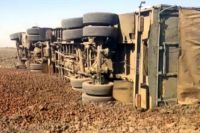 В Херсонской области перевернулась фура: погиб водитель