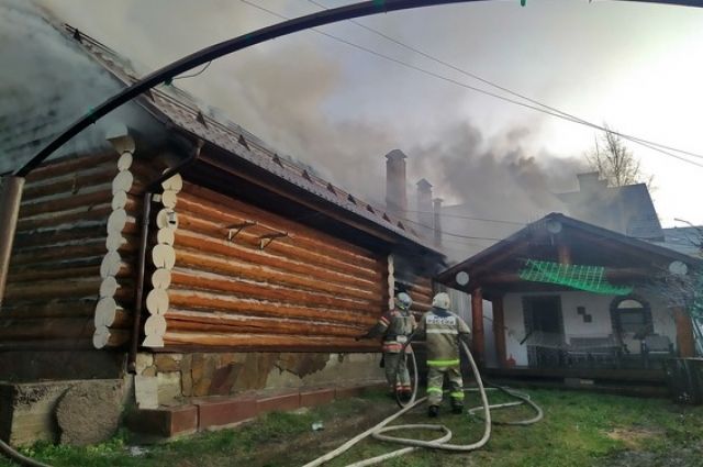 Дом-дача горел в деревне Шагаки Дорогобужского района