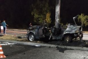 В Запорожье произошло смертельное ДТП: три человека сгорели заживо