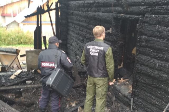 СКР: обнаруженные на пожаре в Лысьве мать и сын были убиты