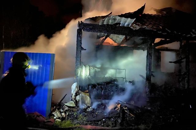 В Заокском районе произошел пожар в даче