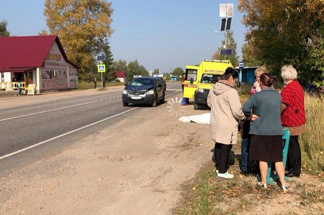 В Псковском районе насмерть сбили пенсионерку на пешеходном переходе