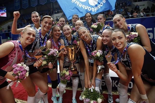 Волейболистки казанского «Динамо» впервые завоевали Суперкубок России