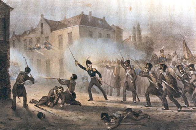 Принц Оранский в сражении при Равелсе, 3 августа 1831 года.