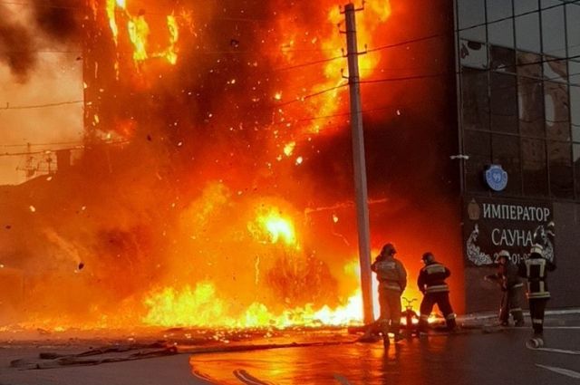 Пожар в гостинице в Новосибирске локализовали