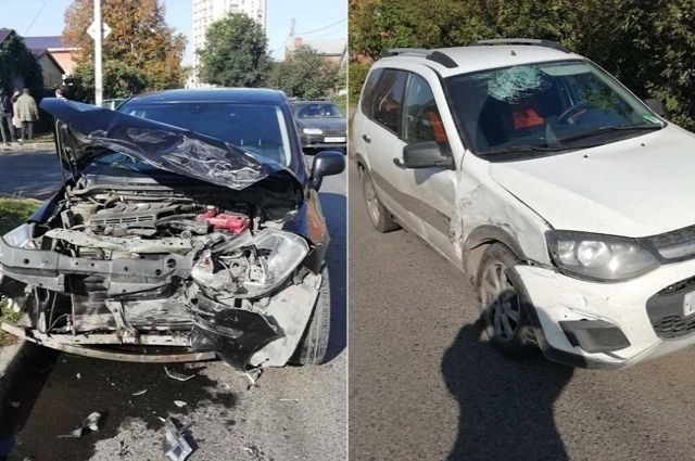 В Тольятти в столкновении Nissan и «Калины» пострадали два человека