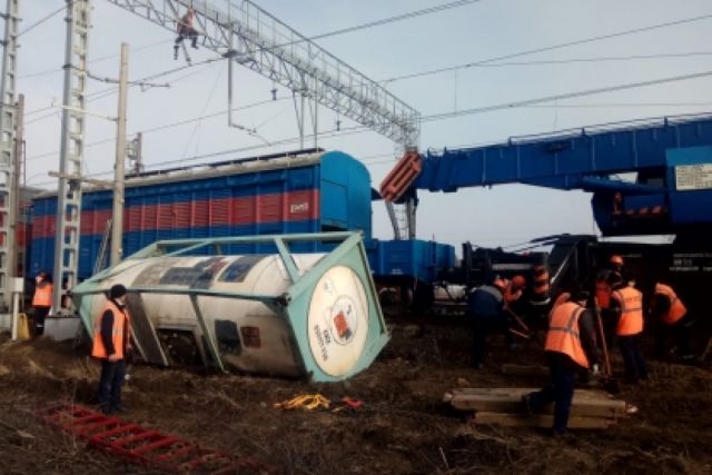 Грузовой вагон сошел с рельсов в Сергаче в Нижегородской области