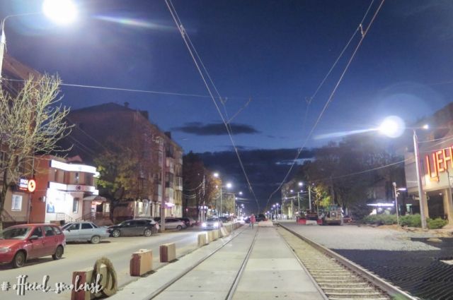 Ремонт улицы Николаева в Смоленске сделали на 90 %