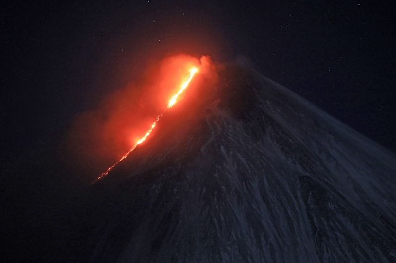 Вулкан активизировался в конце сентября. 