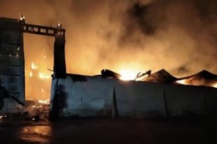 В Ивано-Франковской области сгорел склад с большими запасами зерна