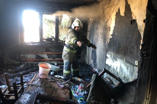 Во Владимире сгорел частный дом