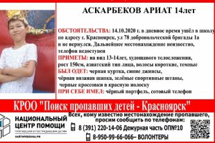 Всех, кому что-либо известно, просят звонить в полицию или волонтёрам.
