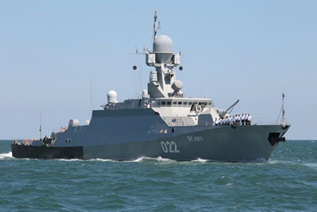 Корабельная ударная группа Каспийской флотилии уничтожила противника