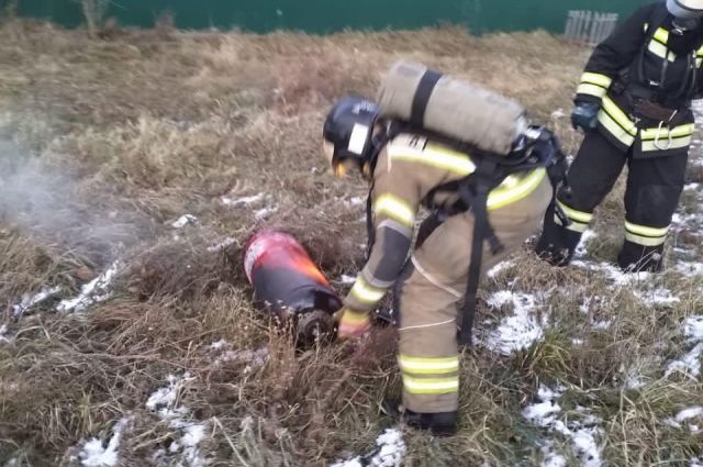 Ожоги лица и кистей рук получил мужчина на пожаре в Усолье-Сибирском