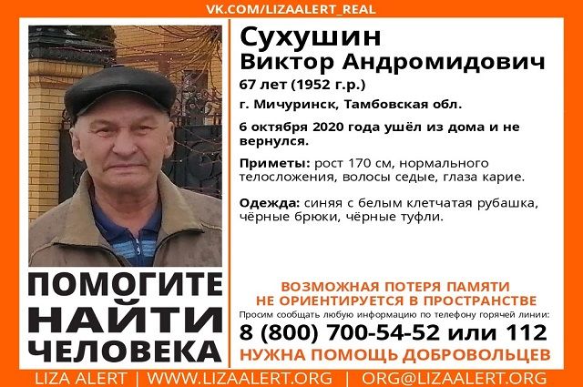 Во Владимирской области ищут пропавшего без вести пенсионера