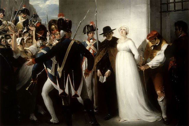 Мария-Антуанетта перед казнью.