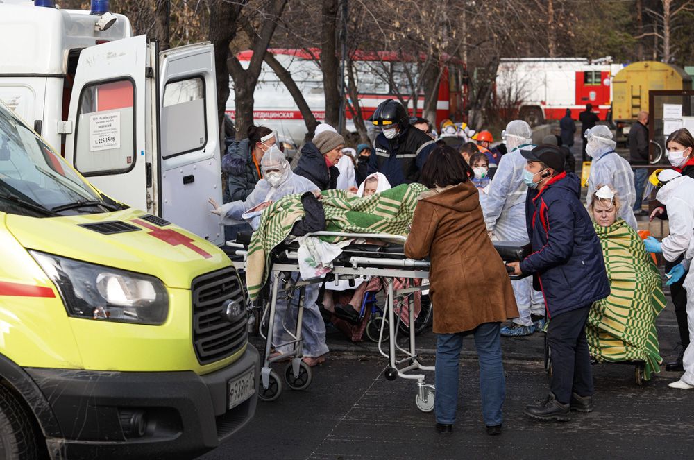 Эвакуация пациентов 2-й городской больницы Челябинска.