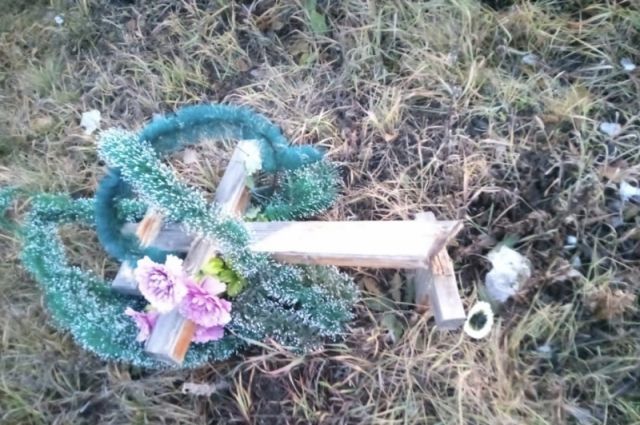 Омские школьники сломали на кладбище 43 креста накануне Хэллоуина