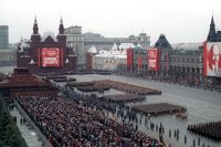Парад на Красной площади, 7 ноября 1989 года.
