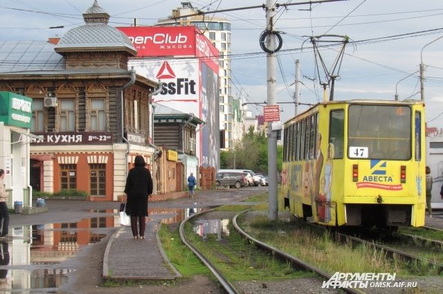 В Омске выполнили капремонт трамвайных путей за 26 миллионов