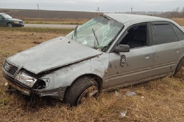 В Пронском районе водитель уснул за рулем и вылетел в кювет