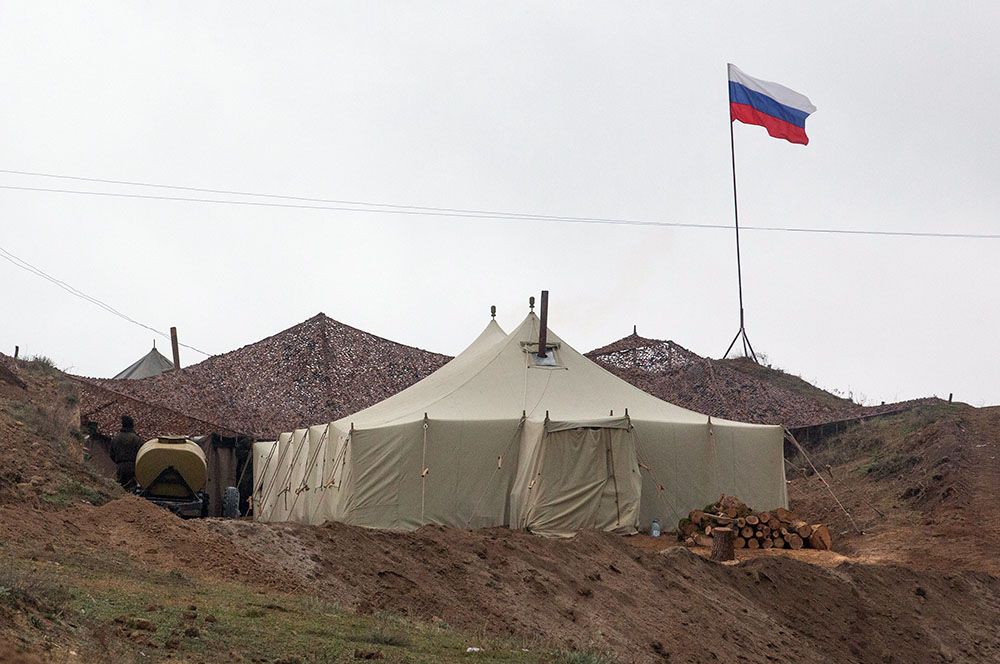 База российских миротворцев в Нагорном Карабахе.
