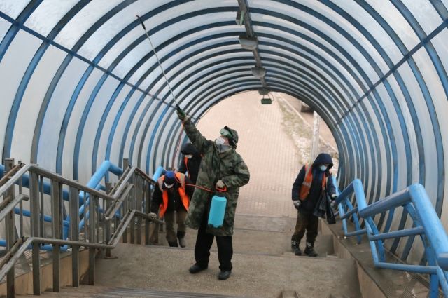 Дезинфекция подземных и надземных переходов проходит в Нижнем Новгороде