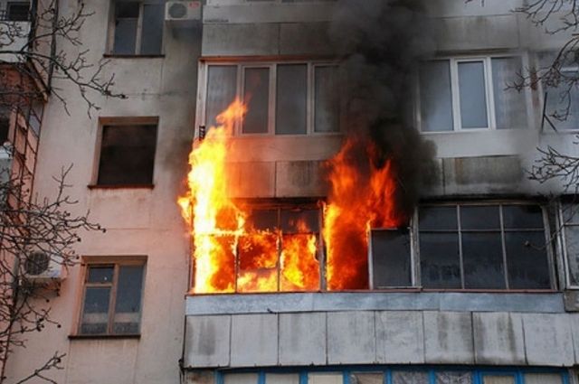 В ночном пожаре на Автозаводской в Ульяновске погиб мужчина