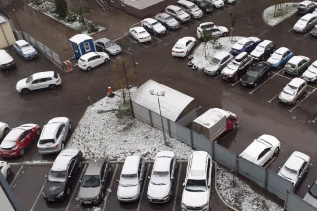 В Краснодаре 22 ноября выпал снег, а в Темрюке - град