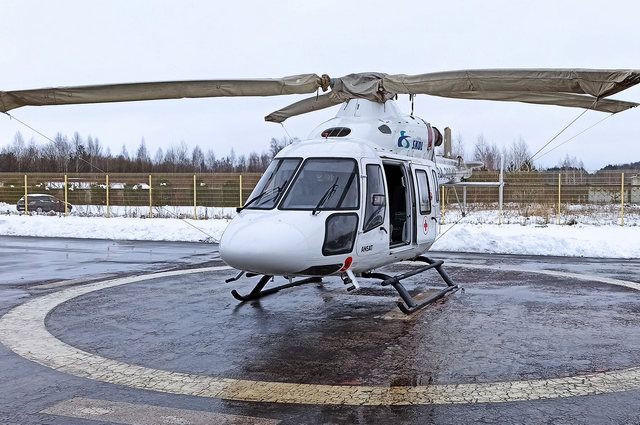 Вертолет санитарной авиации «Ансат» начал свою работу в Брянской области