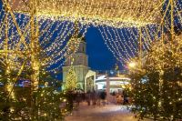 В Киеве началась установка главной елки Украины