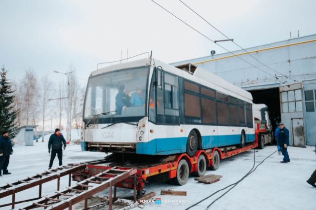 В Чебоксары прибыли три бывших в употреблении троллейбуса из Москвы