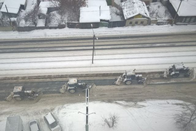 Более 900 тонн снега вывезли за ночь из Челябинска