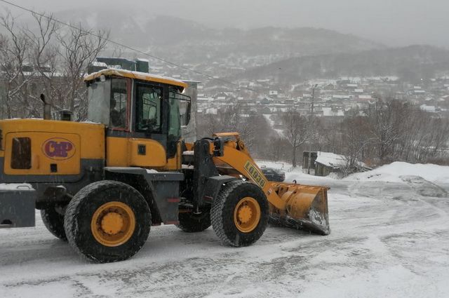 Уборка снега в столице Камчатки идет в штатном режиме
