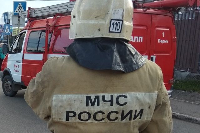 В Перми на шоссе Космонавтов загорелся автобус