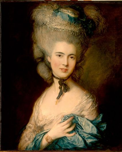 Томас Гейнсборо. Портрет дамы в голубом. Конец 1770 - начало 1780-х годов