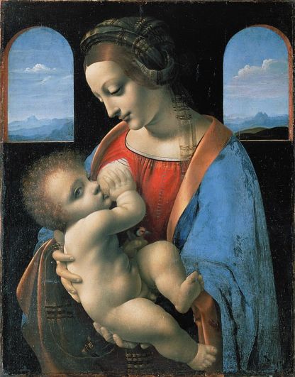 Леонардо да Винчи. Мадонна Литта. 1490-1491