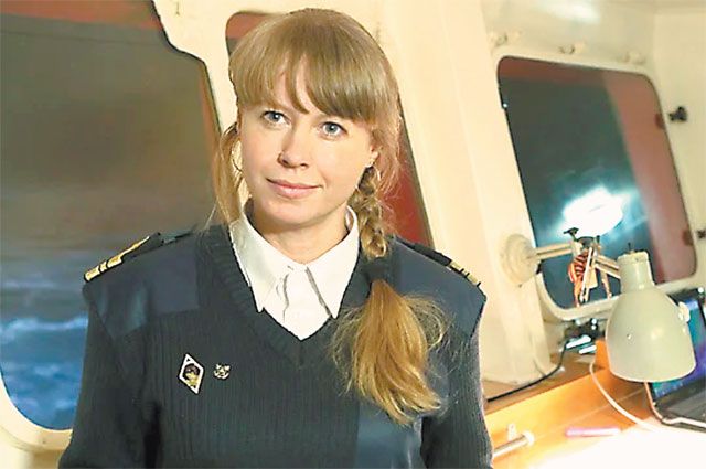 Второй помощник капитала «Ямала» Марина Старовойтова.