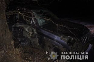 Под Харьковом женщина на джипе врезалась в дерево: четверо травмированных