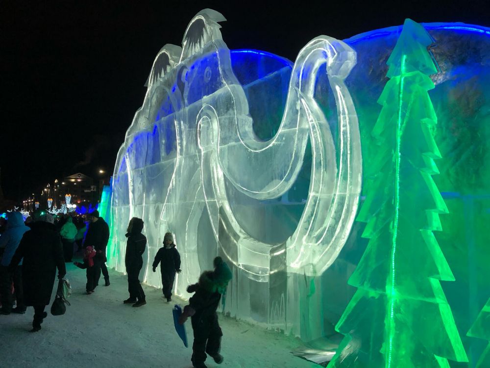 Открытие ледового городка в Салехарде