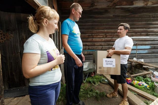 Одежда, собранная в боксах «Вещь добра» минувшим летом, пригодилась жителям Нижних Серёг, пострадавшим от наводнения.