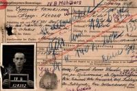 Фотокопия учётной карточки военнопленного немецкого лагеря №326 Фёдора Чурсинова