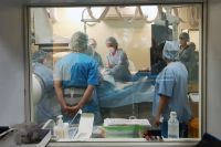 Кесарево сечение в ангиографической операционной областной больницы – уникальный случай.