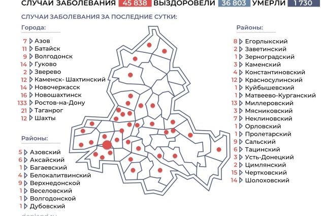 Ситуация с коронавирусом в Ростовской области на 16 декабря. Инфографика