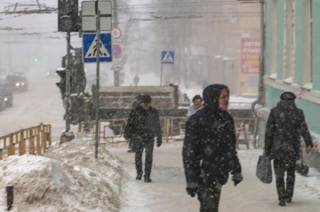 Рабочая неделя в Омской области начнётся с морозов и метели
