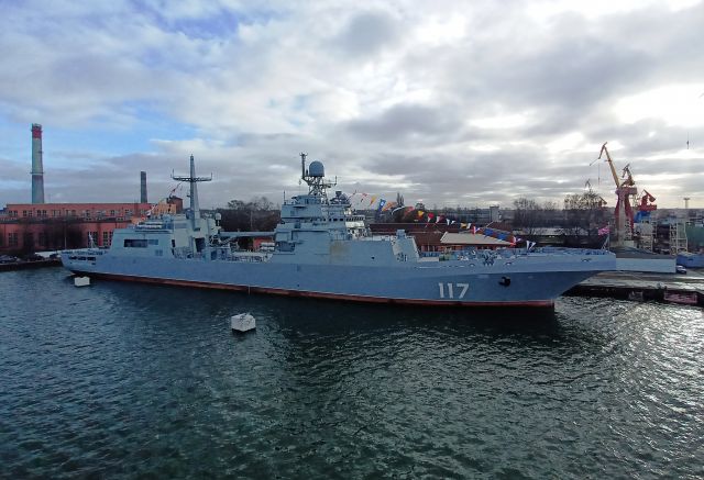 В Калининграде прошла церемония приёма в состав ВМФ корабля «Пётр Моргунов»
