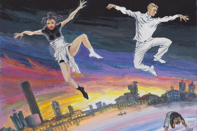 Танцующие дома: уральский художник рисует Екатеринбург более 25 лет