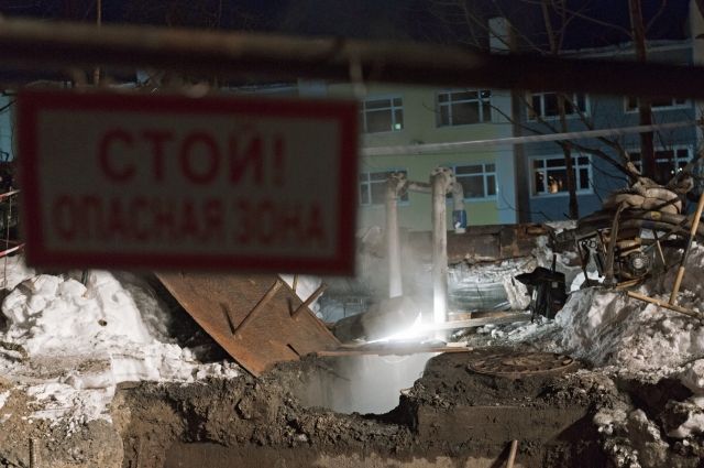 Во Владимире 69 домов остались без тепла из-за прорыва трубы у филармонии